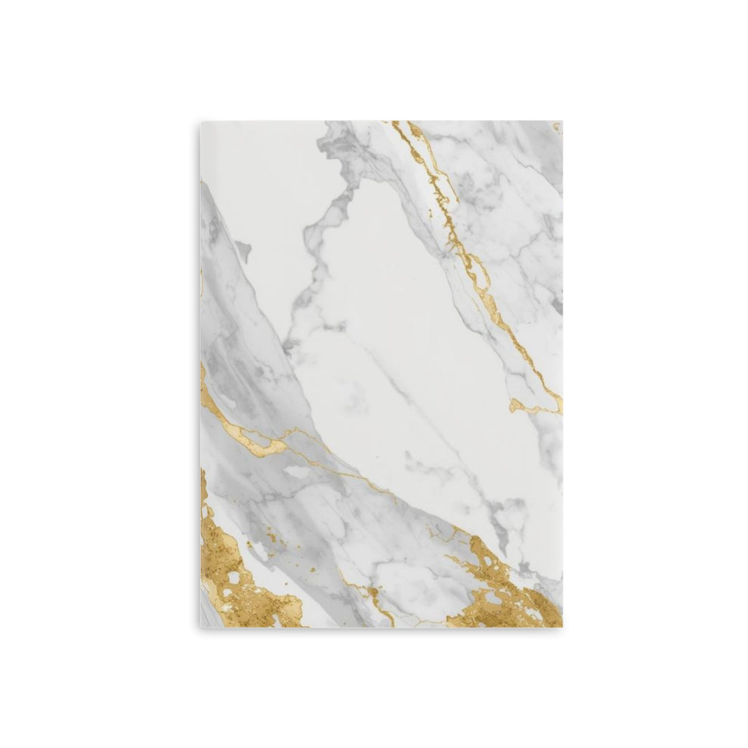Luxury Marble Hardcover Puffy Notebook – Plush, Customizable, 3 Sizes