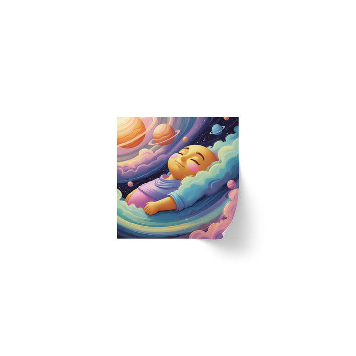 Cosmic Baby Square Sticker Label Rolls – Custom Durable Nursery Labels