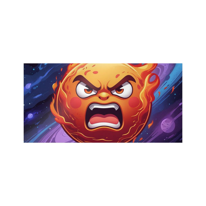 Fiery Cosmic Sun Die-Cut DTF Sticker – Bold, Vibrant & Weatherproof Art
