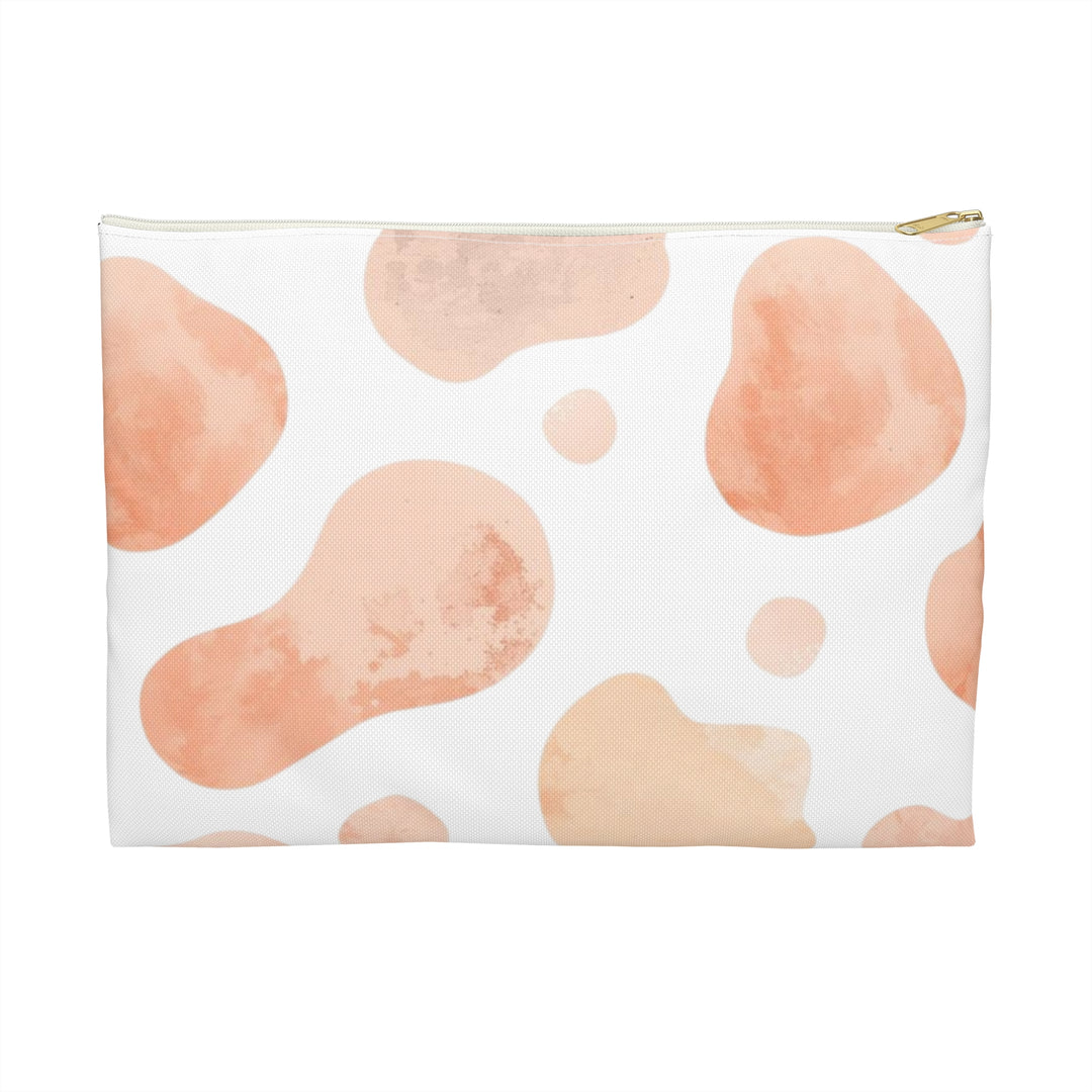 Chic Blush Abstract Accessory Pouch – Trendy, Durable & Multipurpose Bag