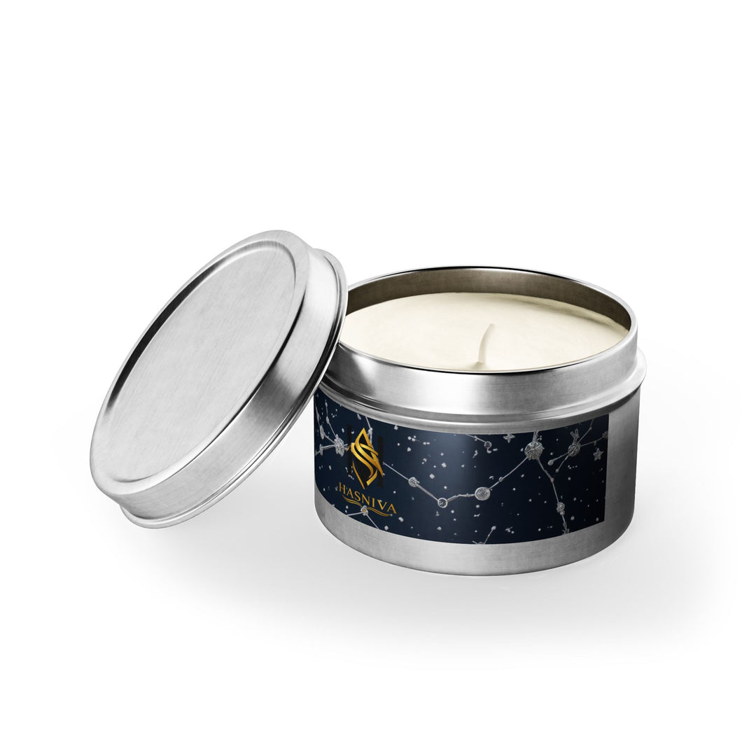 Celestial Tin Candle – Hand-Poured, Constellation Design, Long Burn USA