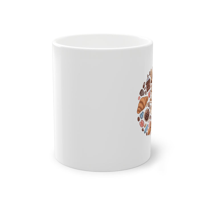 Whimsical 11oz Custom Coffee Mug – Cartoon Café Art, Durable & Gift-Ready