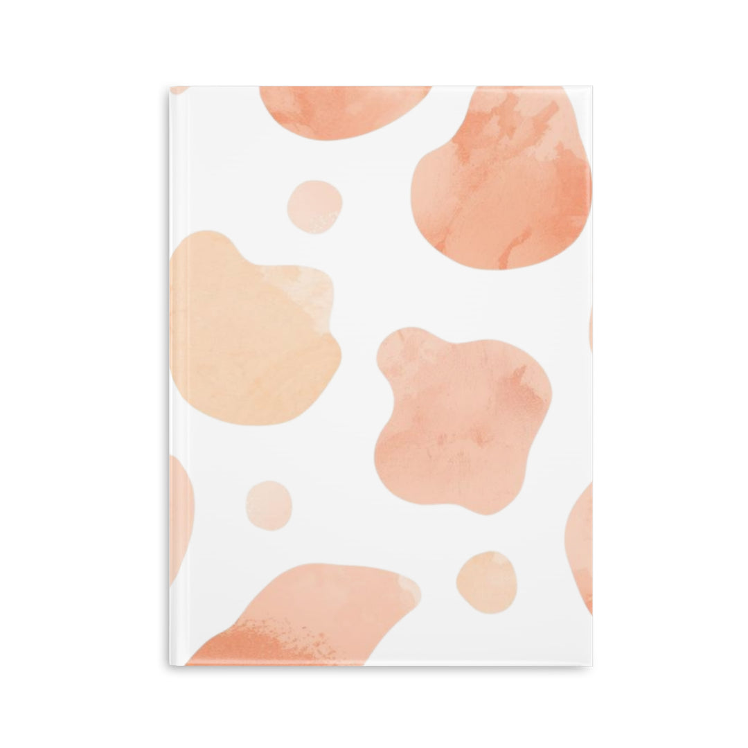 Hardcover Puffy Notebook – Plush, Abstract Watercolor, Customizable, Trendy