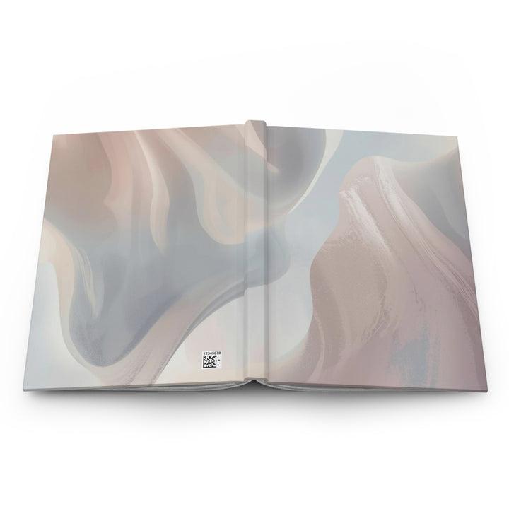 Matte Hardcover Journal – Abstract Pastel Dream, Customizable & Elegant