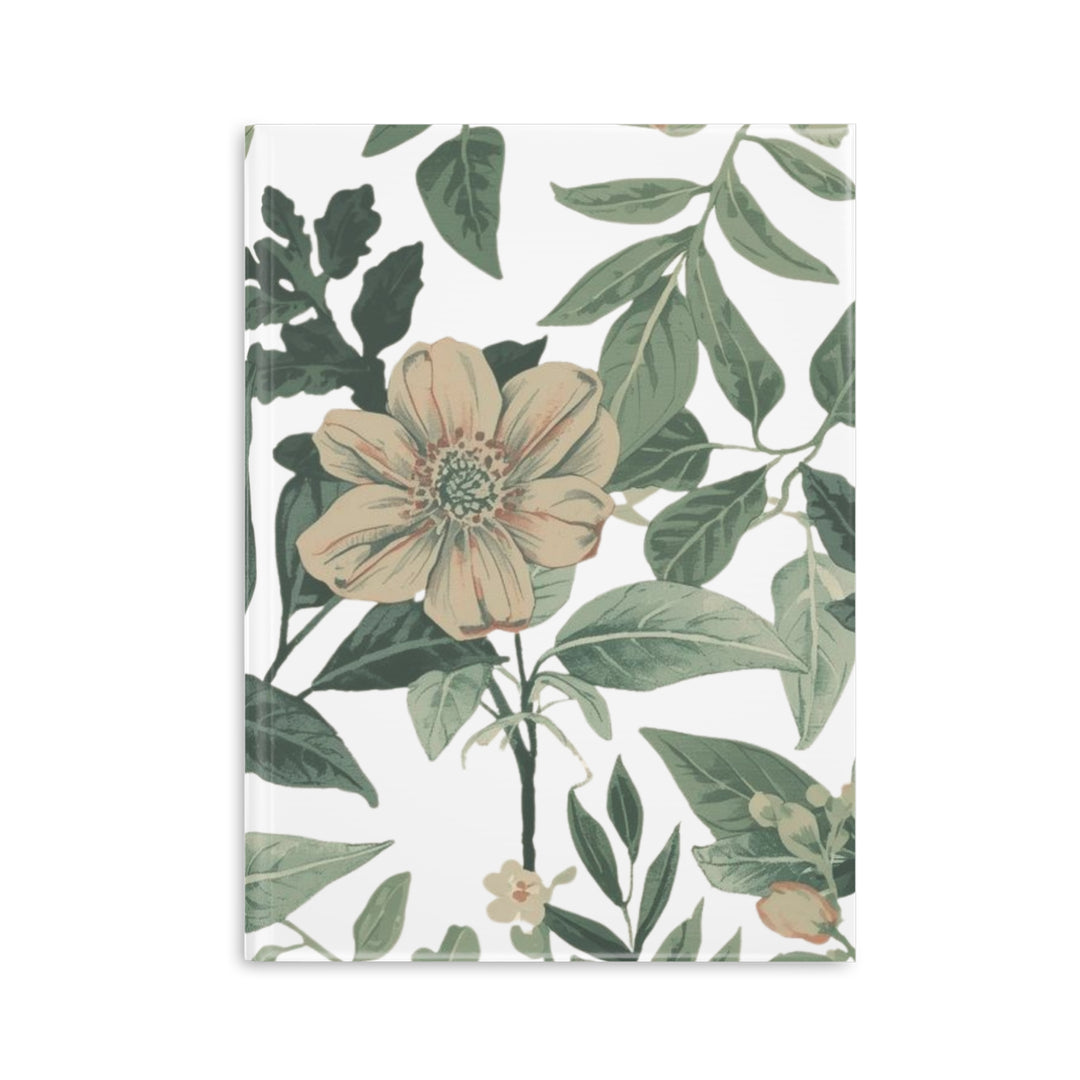 Vintage Floral Puffy Hardcover Notebook – Luxe, Custom, Lay-Flat Journal