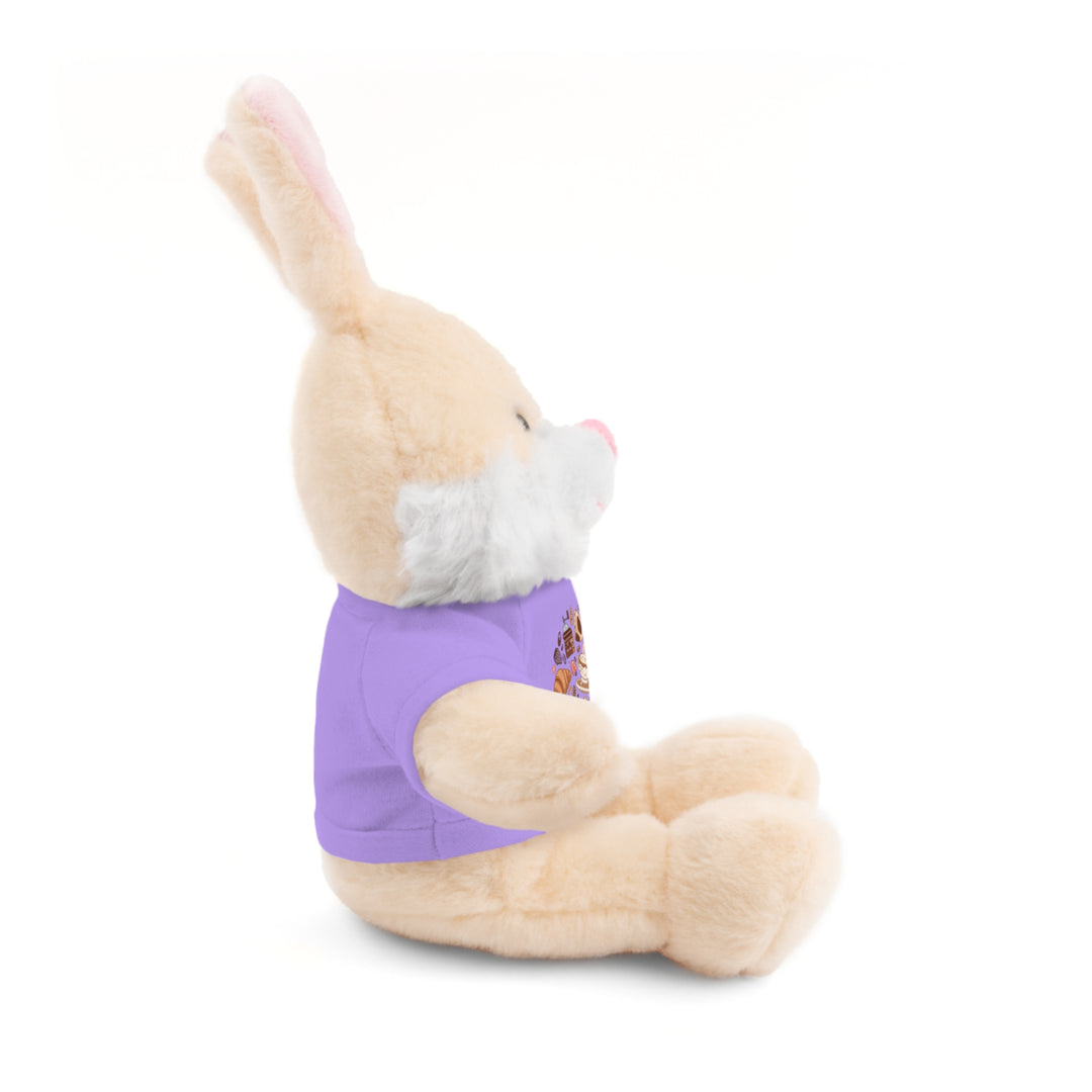 Custom Stuffed Animal w/ Coffee & Dessert Tee – Cute Plush Gift 8”