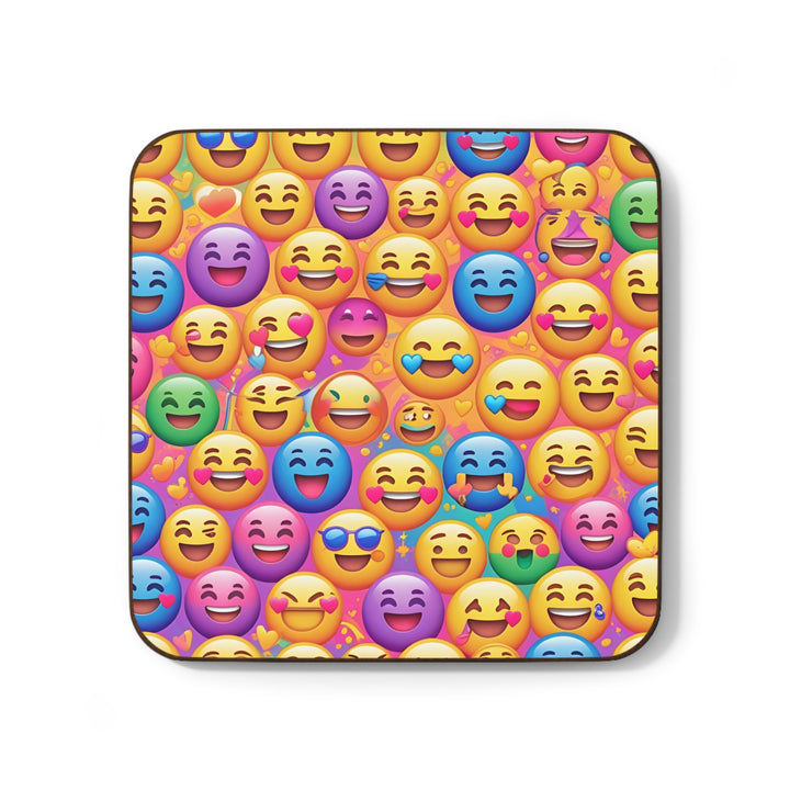 Vibrant Emoji Hardboard Coaster – Fun, Durable & Trendy Drink Protection