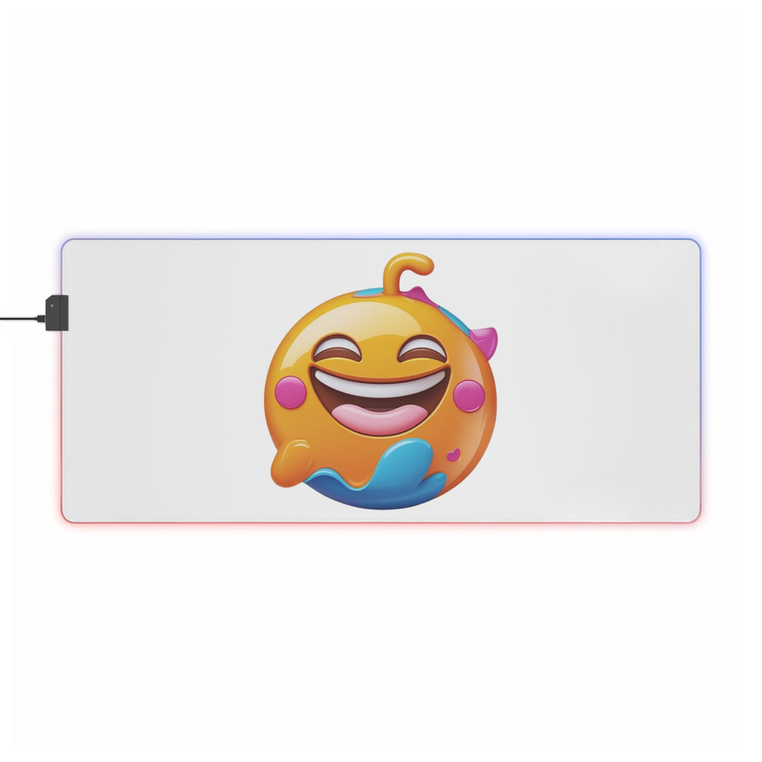 LED RGB Gaming Mouse Pad – Emoji Edition | XXL, 14 Modes, Joyful Design