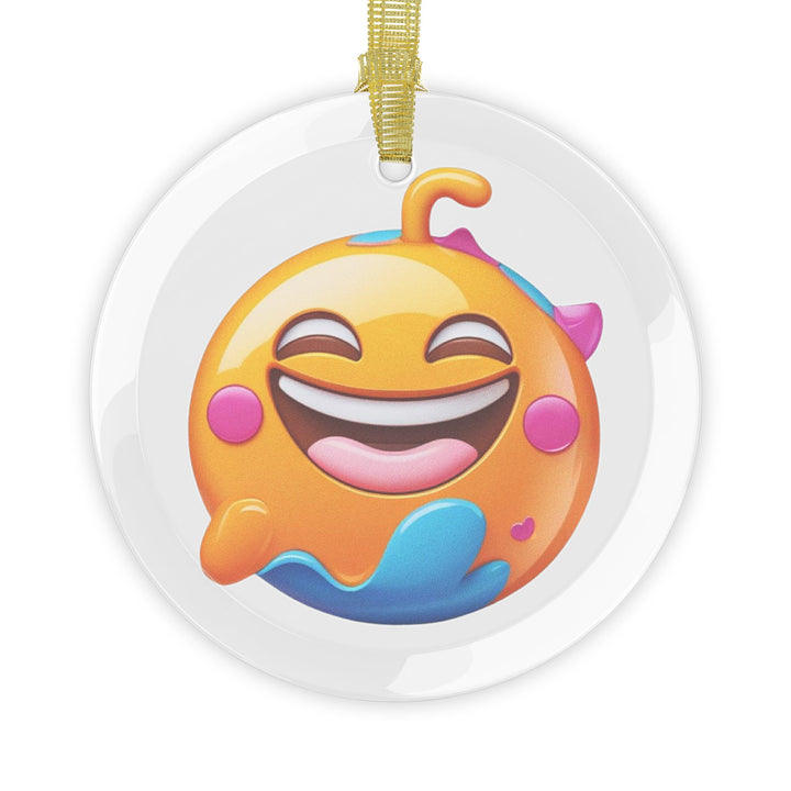 Custom Emoji Glass Ornaments – Handcrafted, Cheerful & Playful Decor Gift
