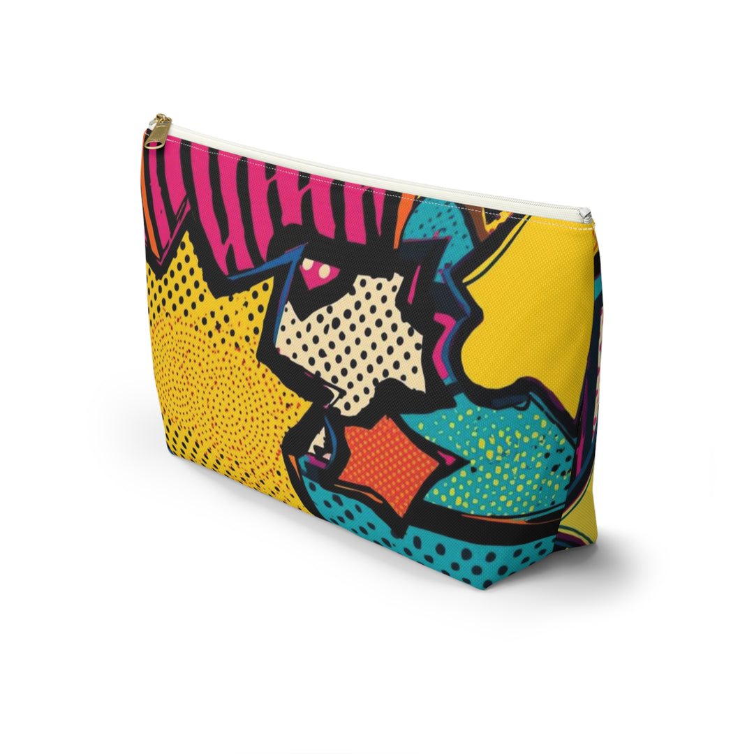 Pop Art T-Bottom Accessory Pouch – Stylish, Durable Organizer Bag