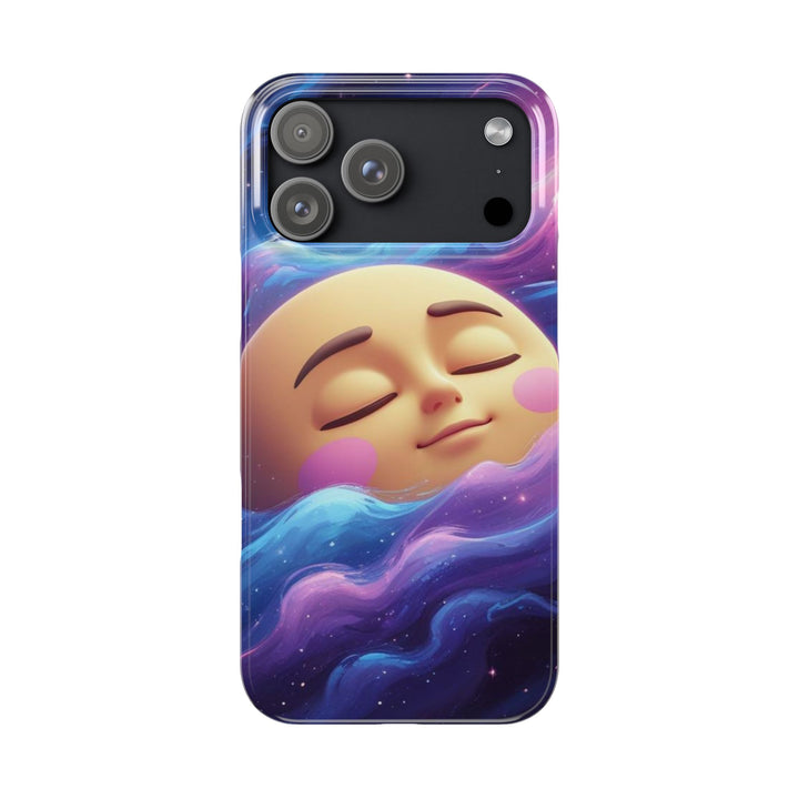 Galaxy Moon Slim Phone Case – Ultra-Thin, Cute Cosmic Style & Protection