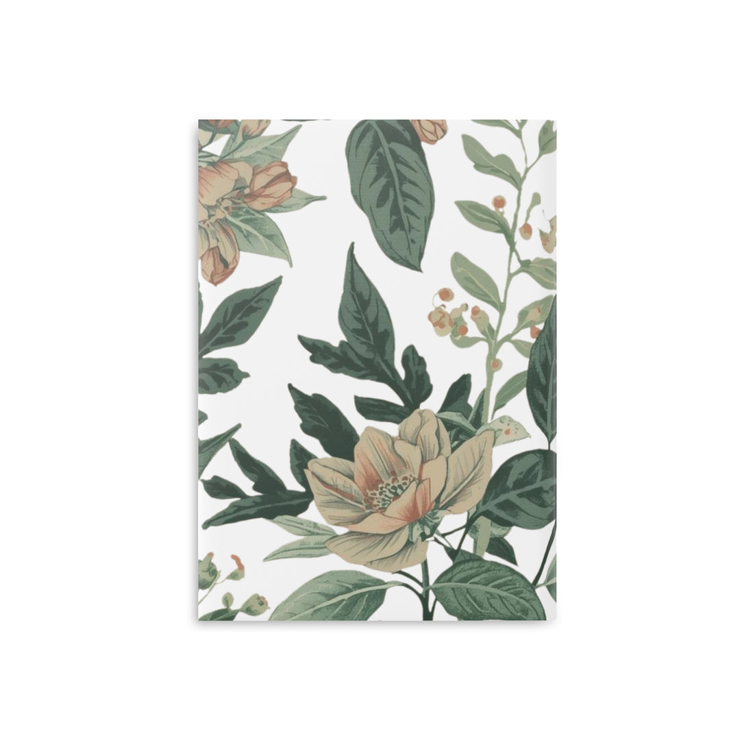 Vintage Floral Puffy Hardcover Notebook – Luxe, Custom, Lay-Flat Journal