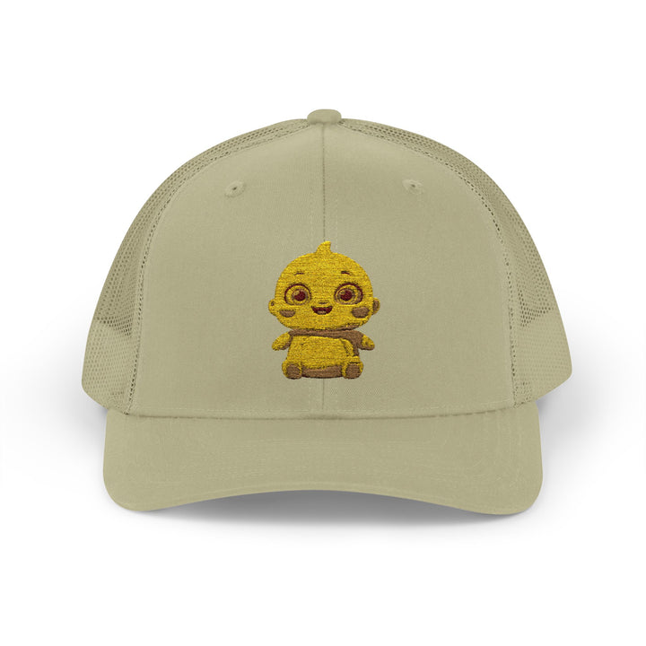 Chubby Chick Cartoon Snapback Trucker Cap – Cute & Trendy Kawaii Hat