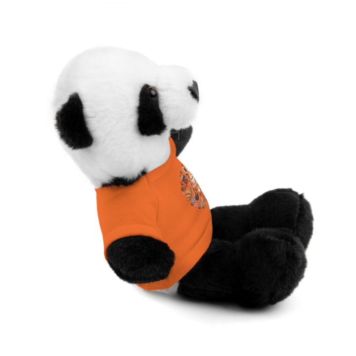 Custom Stuffed Animal w/ Coffee & Dessert Tee – Cute Plush Gift 8”