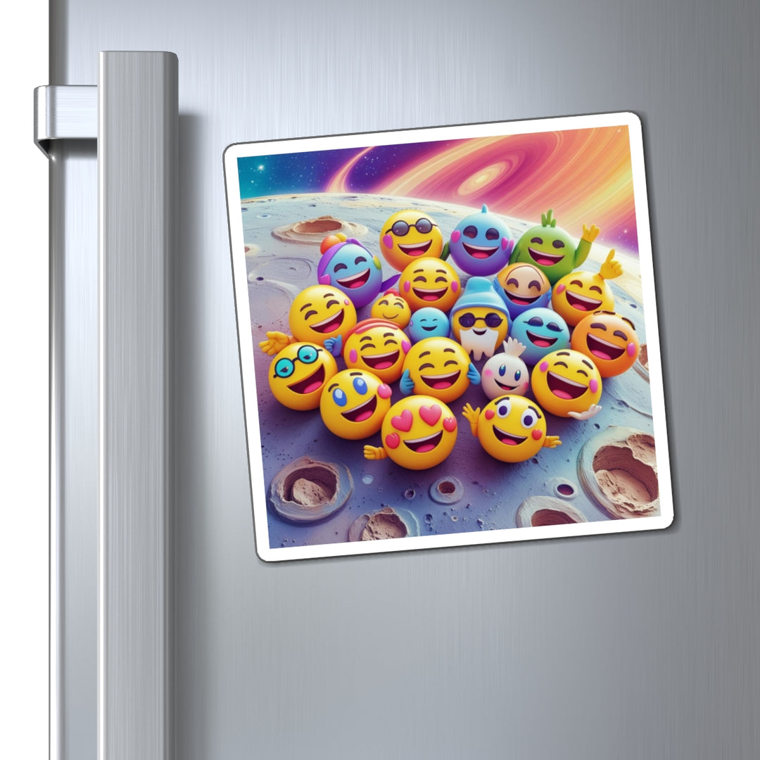 Custom Emoji Space Magnets – Fun Cosmic Decor for Fridge & Office