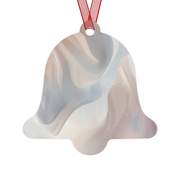 Dreamy Pastel Abstract Metal Ornaments – Custom, Elegant Holiday Decor