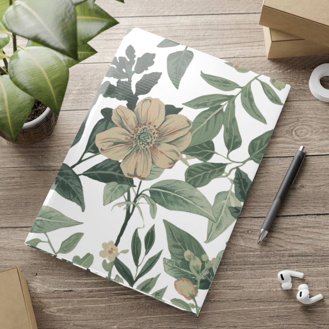 Vintage Floral Puffy Hardcover Notebook – Luxe, Custom, Lay-Flat Journal