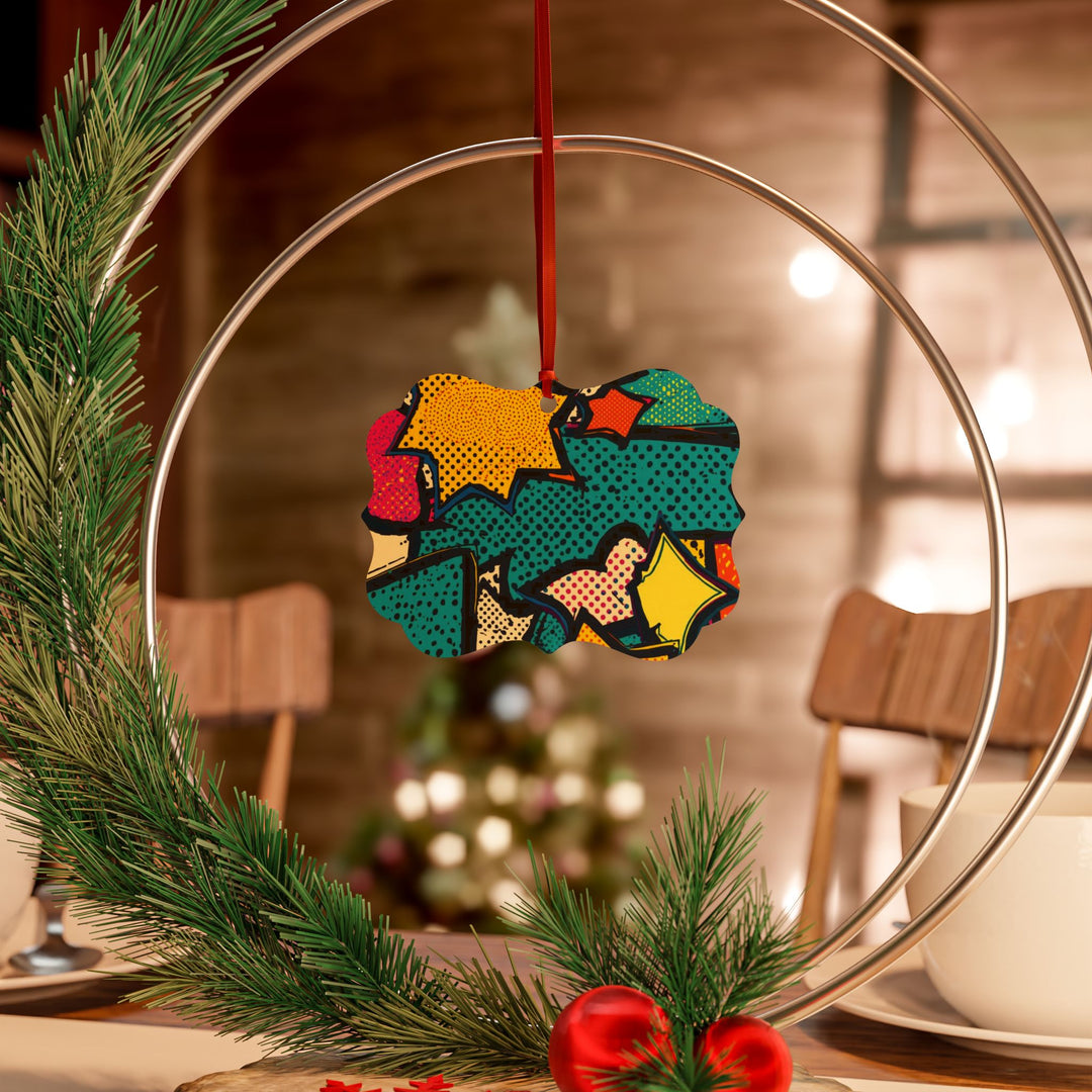 Pop Art Aluminum Ornaments – Vibrant Comic Book Decor, Customizable Sets