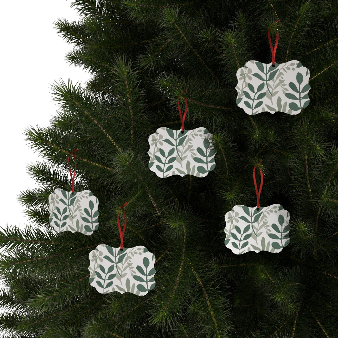 Modern Botanical Aluminum Ornaments – Custom, Stylish, Eco-Chic Décor Sets