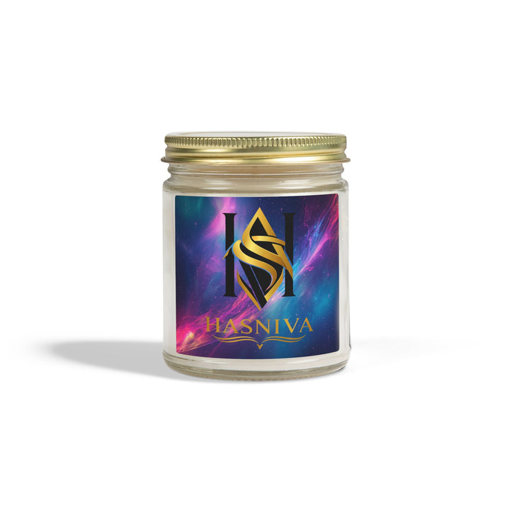Cosmic Neon Scented Candles – Hand-Poured Coconut Apricot Wax, 4oz/9oz