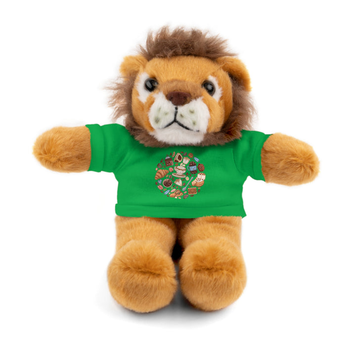 Custom Stuffed Animal w/ Coffee & Dessert Tee – Cute Plush Gift 8”