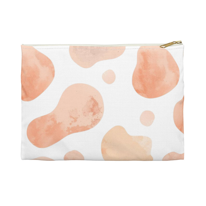 Chic Blush Abstract Accessory Pouch – Trendy, Durable & Multipurpose Bag