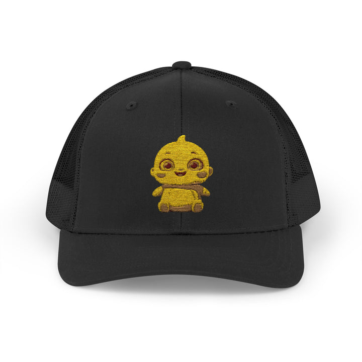 Chubby Chick Cartoon Snapback Trucker Cap – Cute & Trendy Kawaii Hat