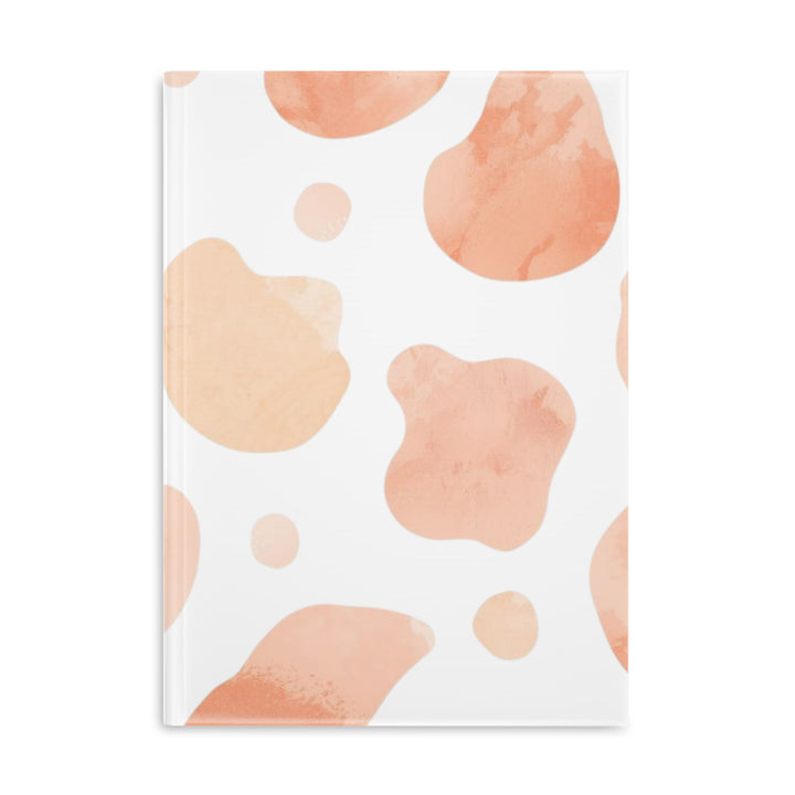 Hardcover Puffy Notebook – Plush, Abstract Watercolor, Customizable, Trendy