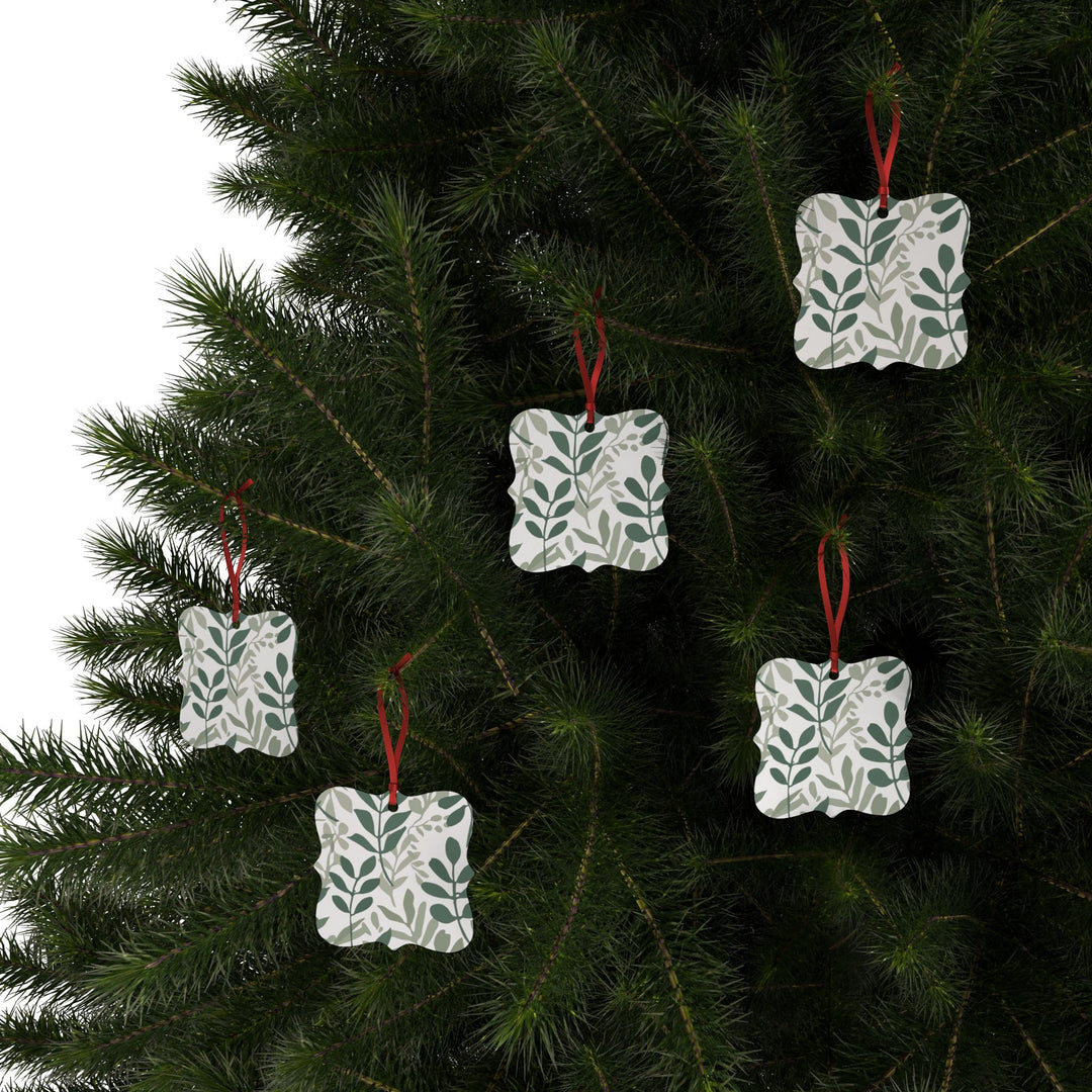 Modern Botanical Aluminum Ornaments – Custom, Stylish, Eco-Chic Décor Sets