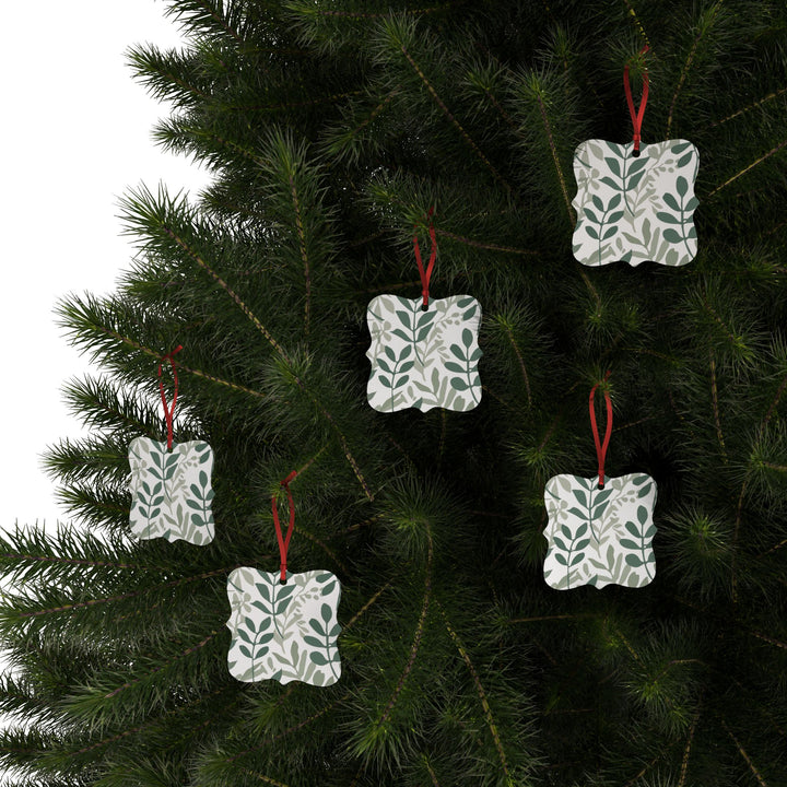 Modern Botanical Aluminum Ornaments – Custom, Stylish, Eco-Chic Décor Sets