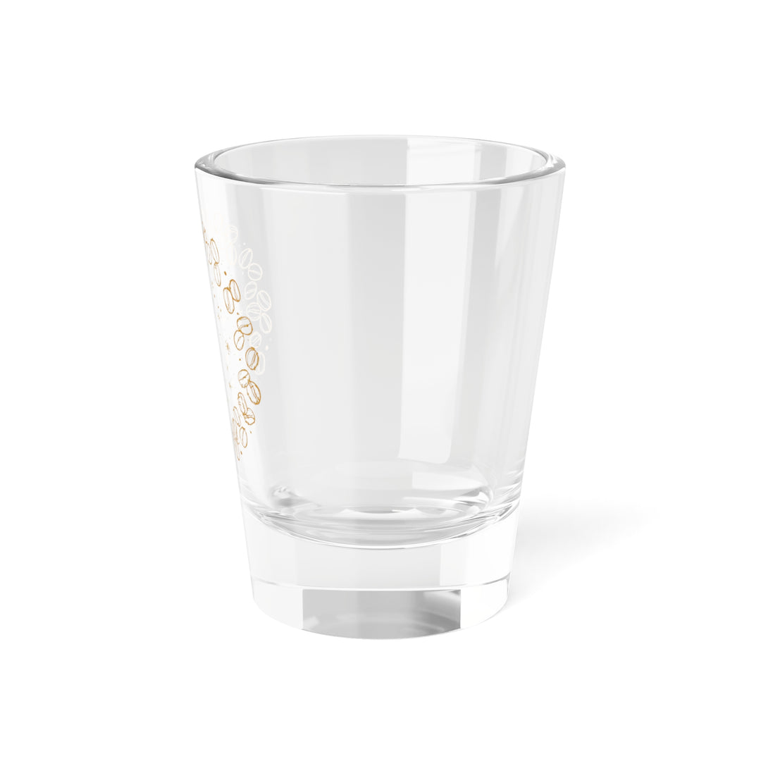 Coffee Vibes 1.5oz Shot Glass – Hand-Drawn Beans, Trendy Party Essential