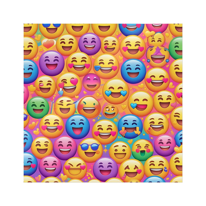 Joyful Emoji Die-Cut DTF Sticker – Vibrant, Custom, Weatherproof!