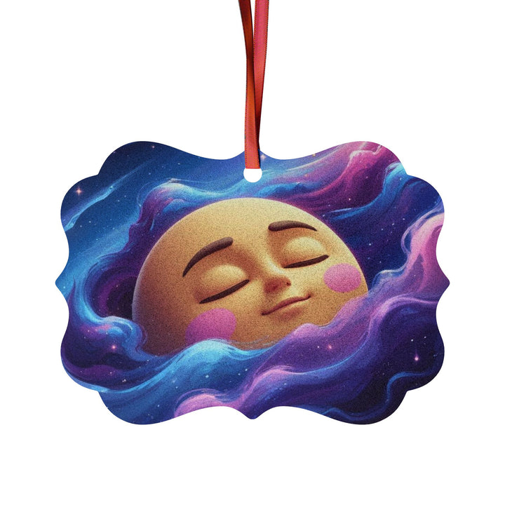 Personalized Galaxy Moon Aluminum Ornaments – Custom Space Gift Sets