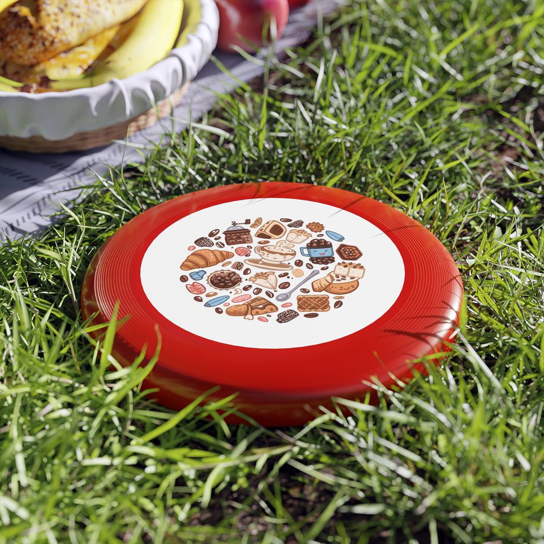 Wham-O Frisbee – Coffee & Dessert Cartoon Design | Fun Flying Disc Toy