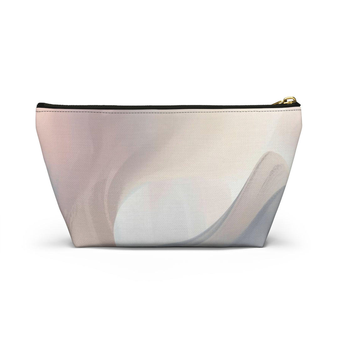Chic T-Bottom Accessory Pouch – Pastel Abstract, Stylish Organizer Bag