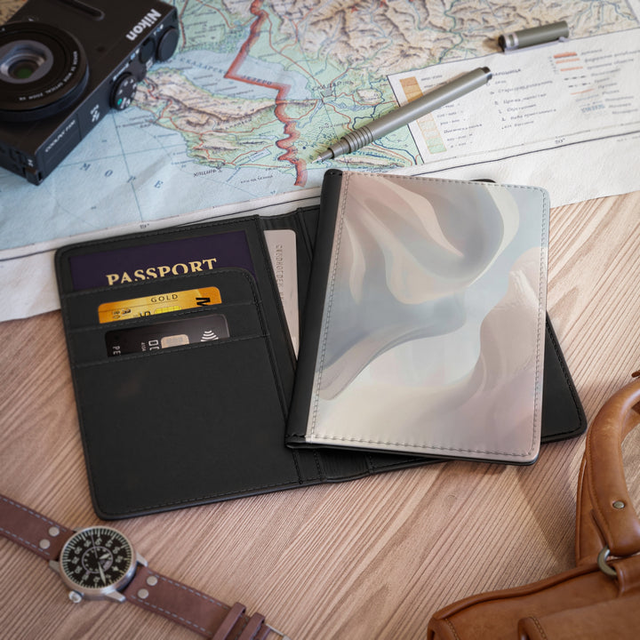 Chic Abstract Pastel Passport Cover – Personalized, RFID, Luxe Travel Style