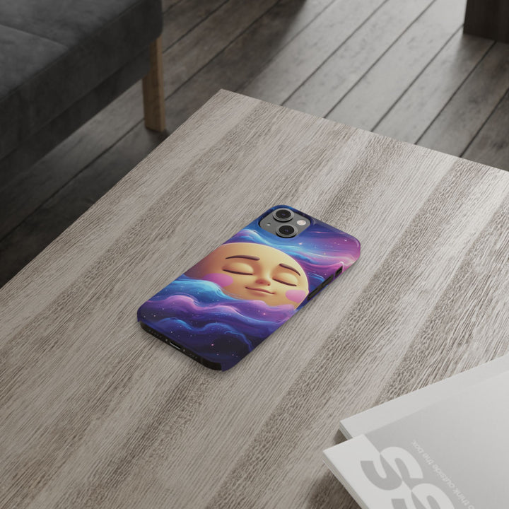 Galaxy Moon Slim Phone Case – Ultra-Thin, Cute Cosmic Style & Protection