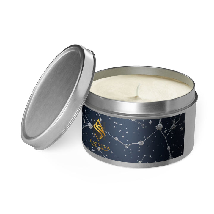 Celestial Tin Candle – Hand-Poured, Constellation Design, Long Burn USA