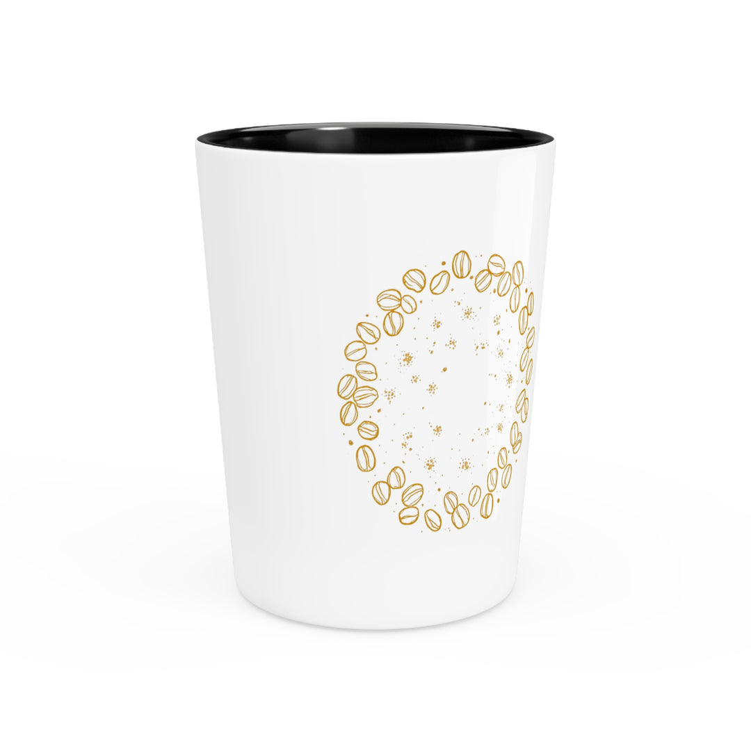 Personalized Coffee Beans Shot Glass – Trendy Custom Ceramic Party Favor
