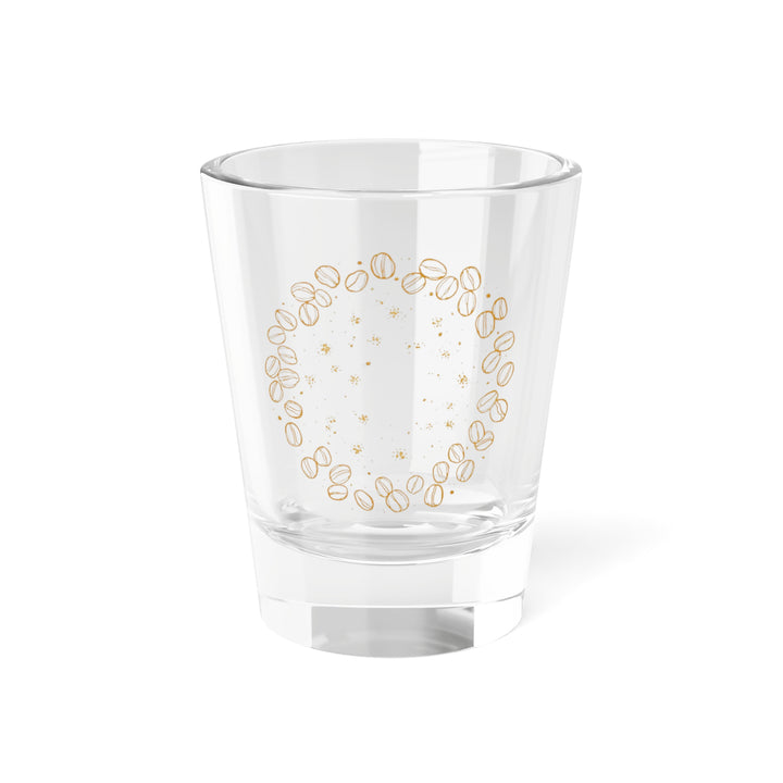 Coffee Vibes 1.5oz Shot Glass – Hand-Drawn Beans, Trendy Party Essential