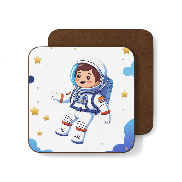 Space Astronaut Kids Coaster – Durable Hardboard, Cute Nursery Decor