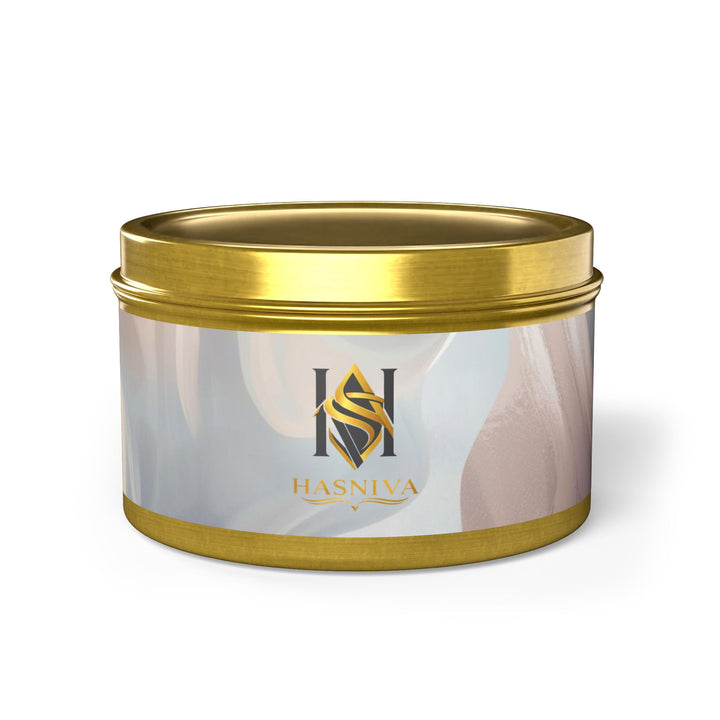 Handcrafted Tin Candles – Pastel Abstract, Eco Soy, Gift-Ready & Chic