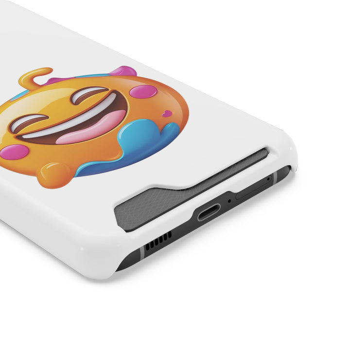 Emoji Smiley Card Holder Phone Case – Fun, Slim & MagSafe Compatible
