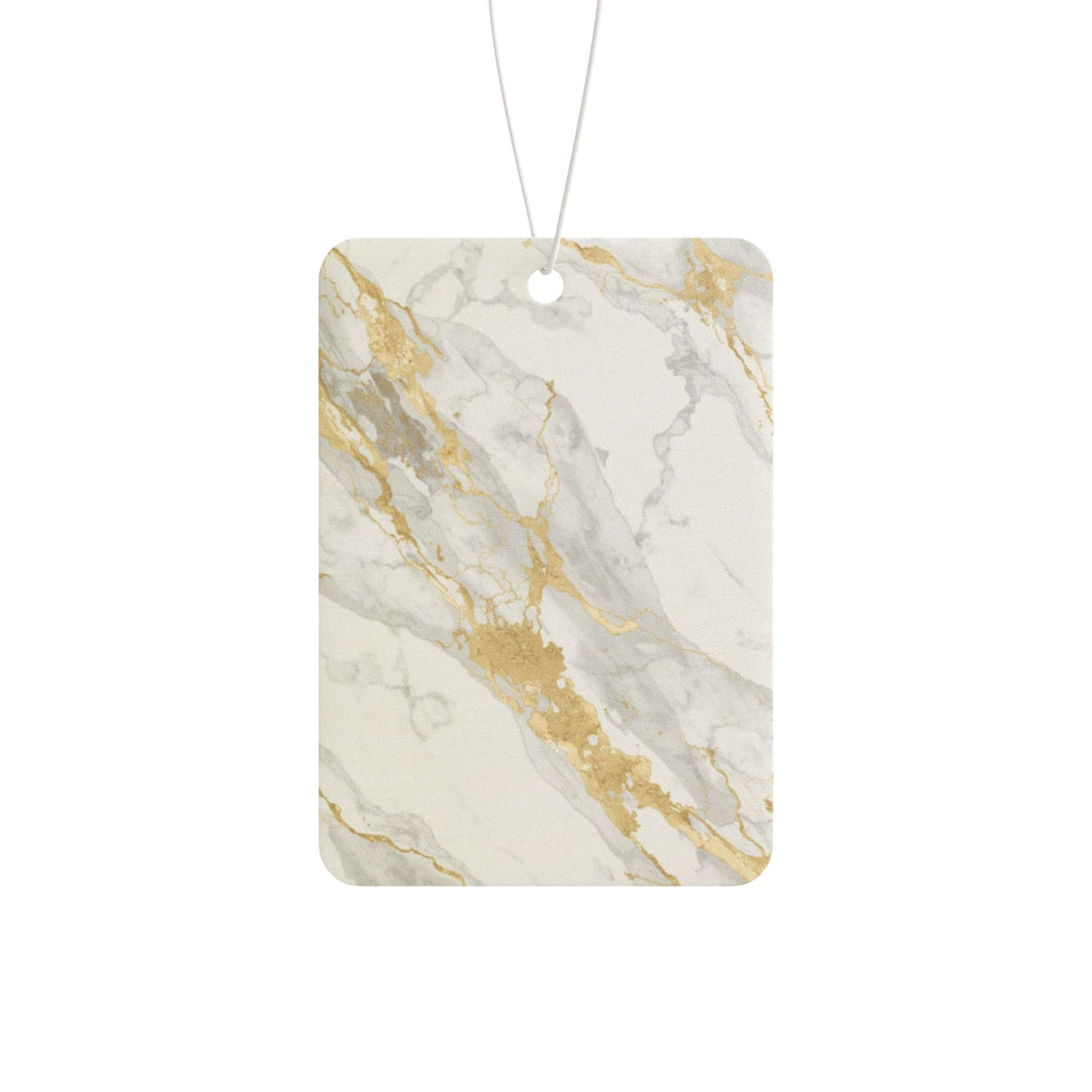 Luxury Marble Car Air Freshener – Elegant Gold Vein Design, 3 Scents