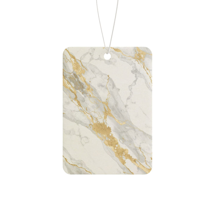 Luxury Marble Car Air Freshener – Elegant Gold Vein Design, 3 Scents