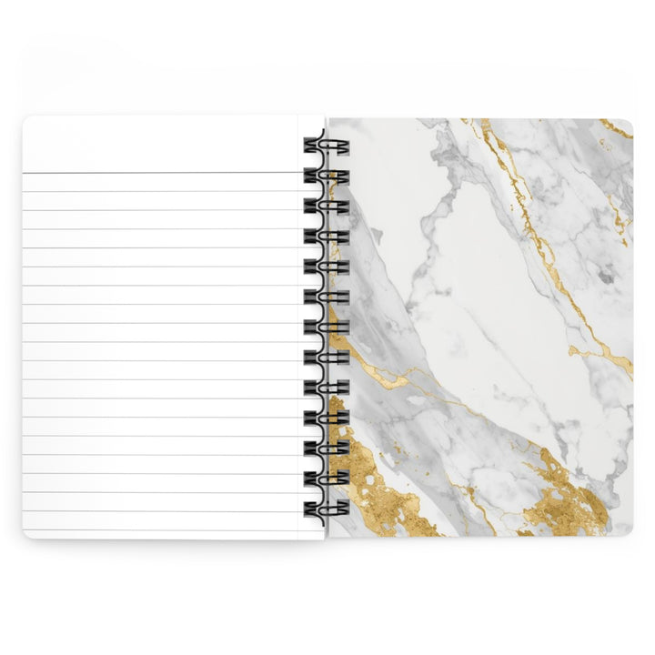 Marble Gold Spiral Journal – Luxe, Durable & Customizable Notebook
