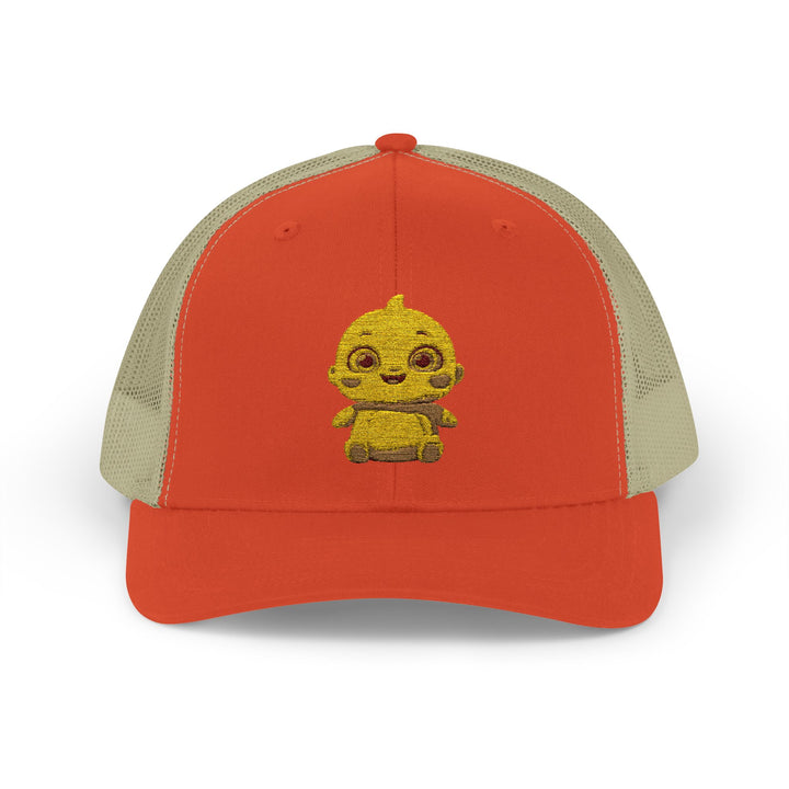 Chubby Chick Cartoon Snapback Trucker Cap – Cute & Trendy Kawaii Hat