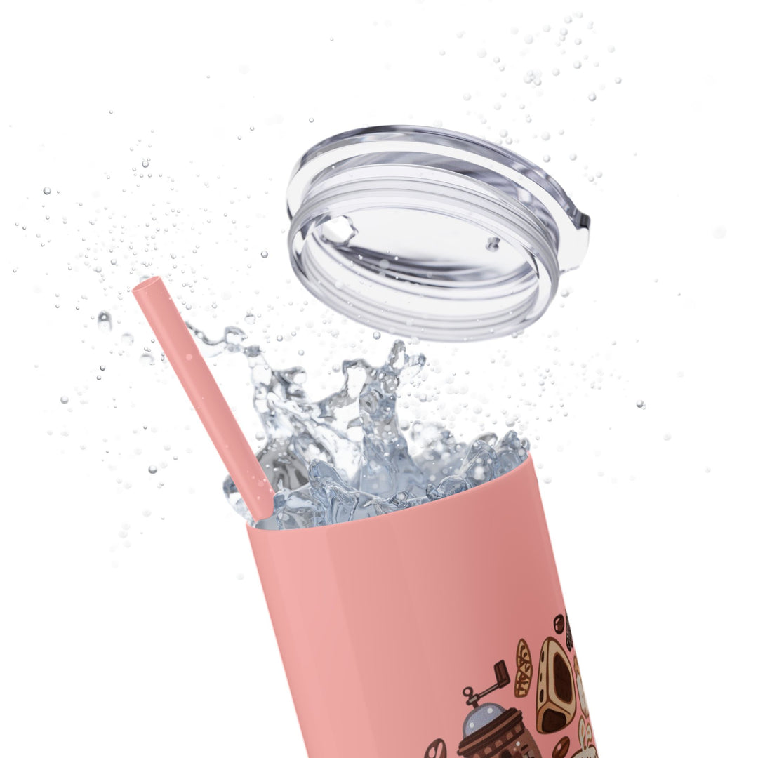 20oz Skinny Tumbler w/ Straw – Whimsical Café Desserts, Thermal, Stainless