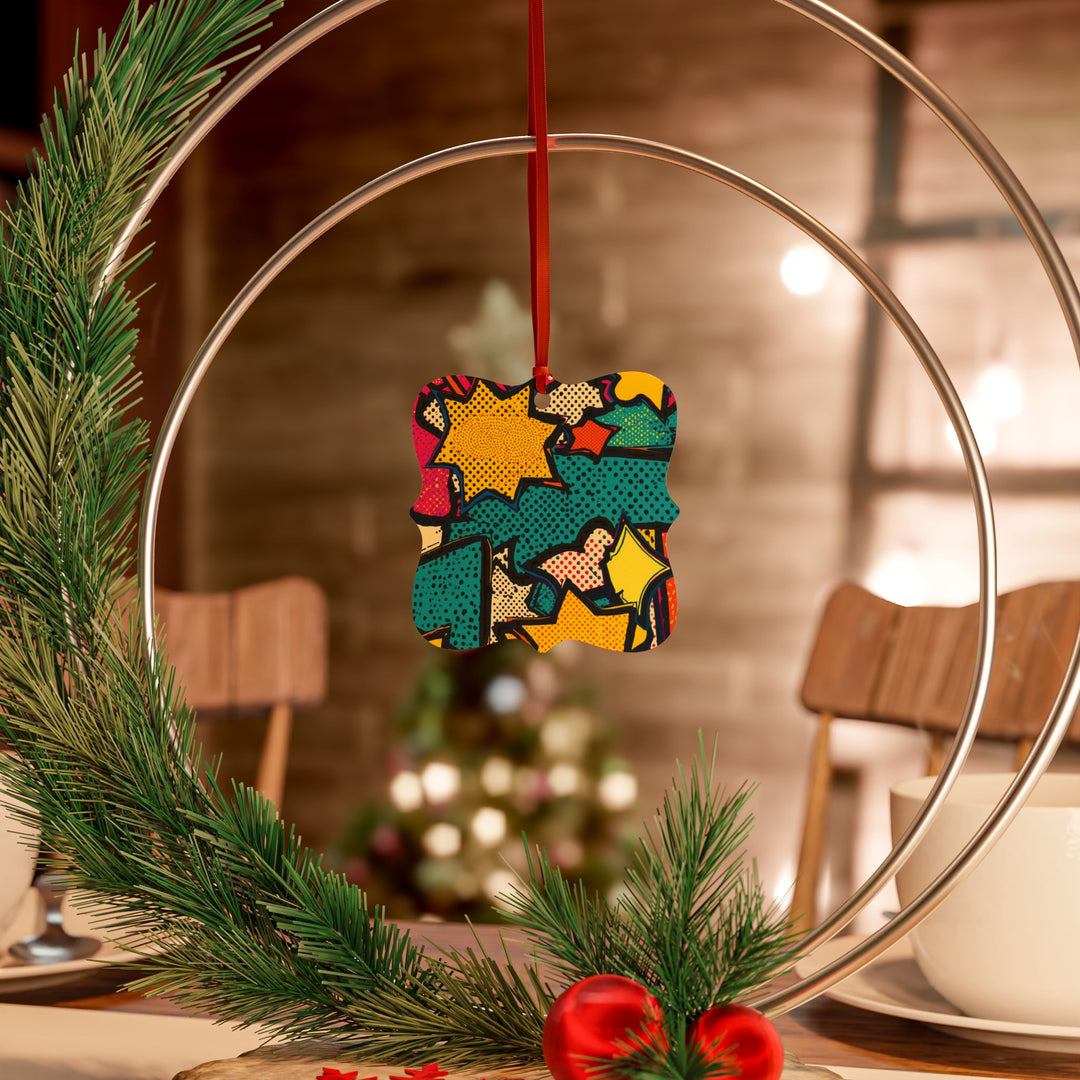 Pop Art Aluminum Ornaments – Vibrant Comic Book Decor, Customizable Sets