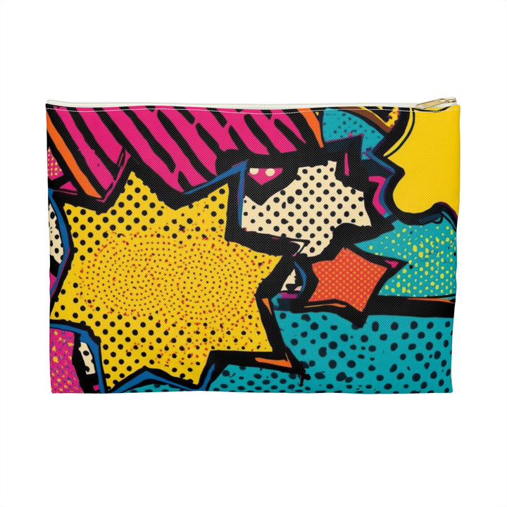 Pop Art Chic Accessory Pouch – Retro Comic Book Makeup & Tech Bag